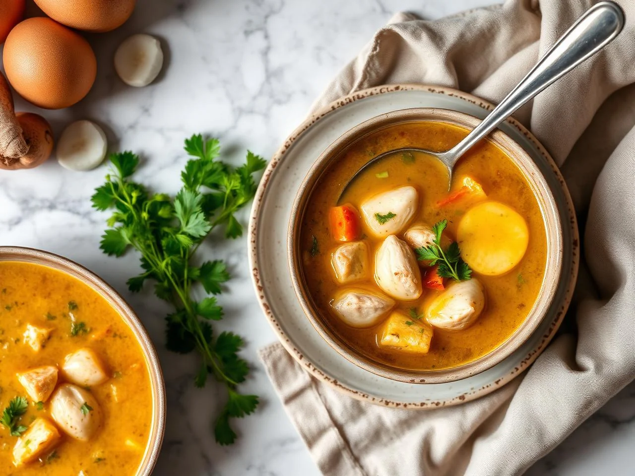 Chicken And Egg Drop Soup