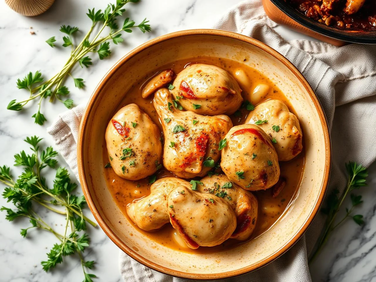 Chicken And Garlic Skillet
