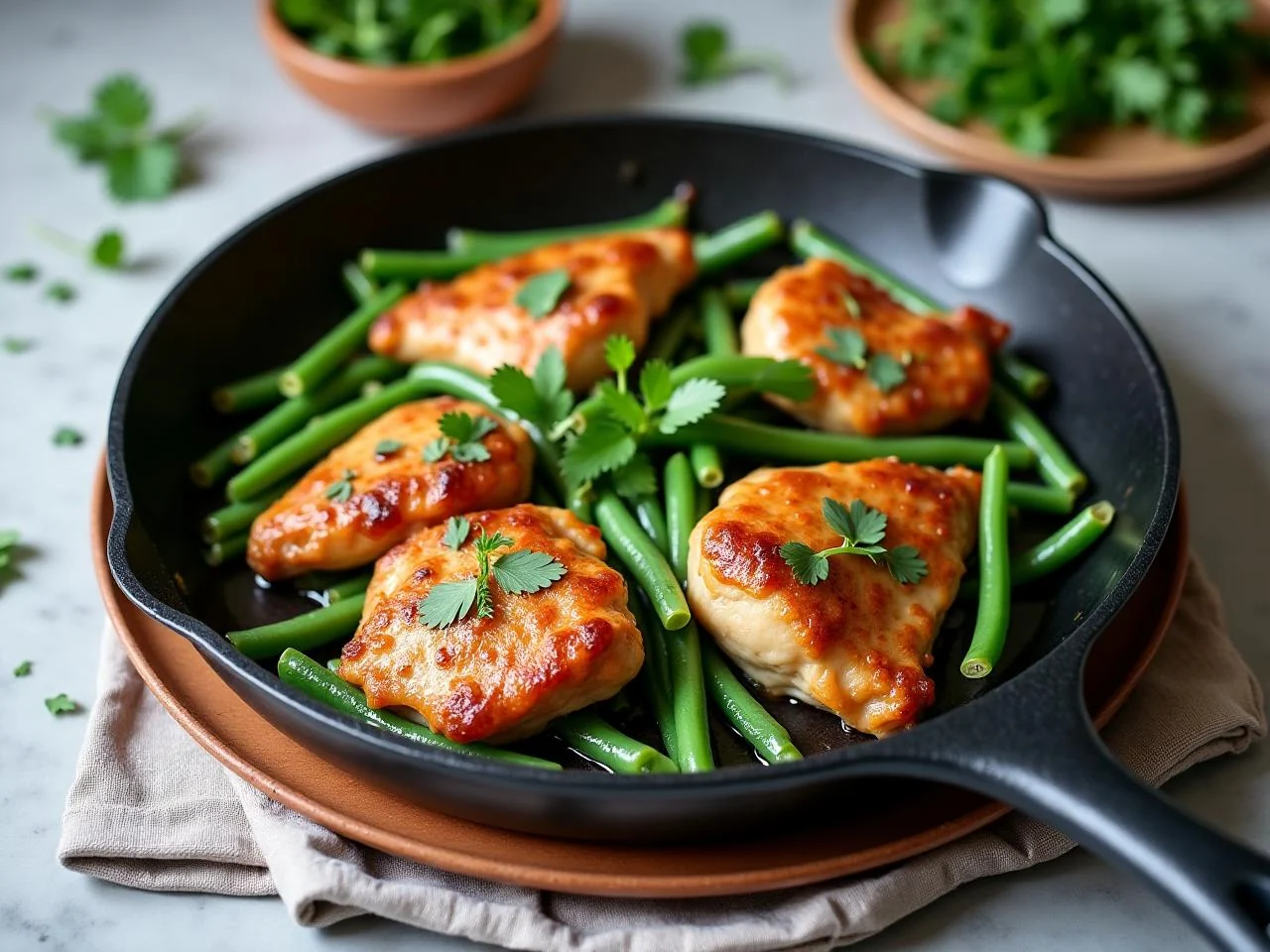 Chicken And Green Bean Skillet
