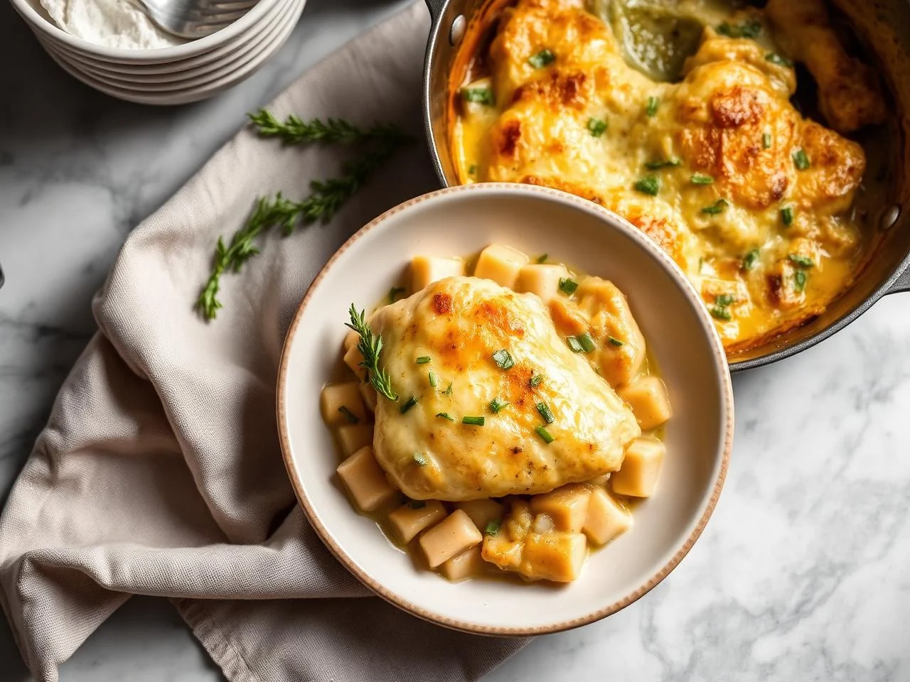 Chicken And Leek Gratin