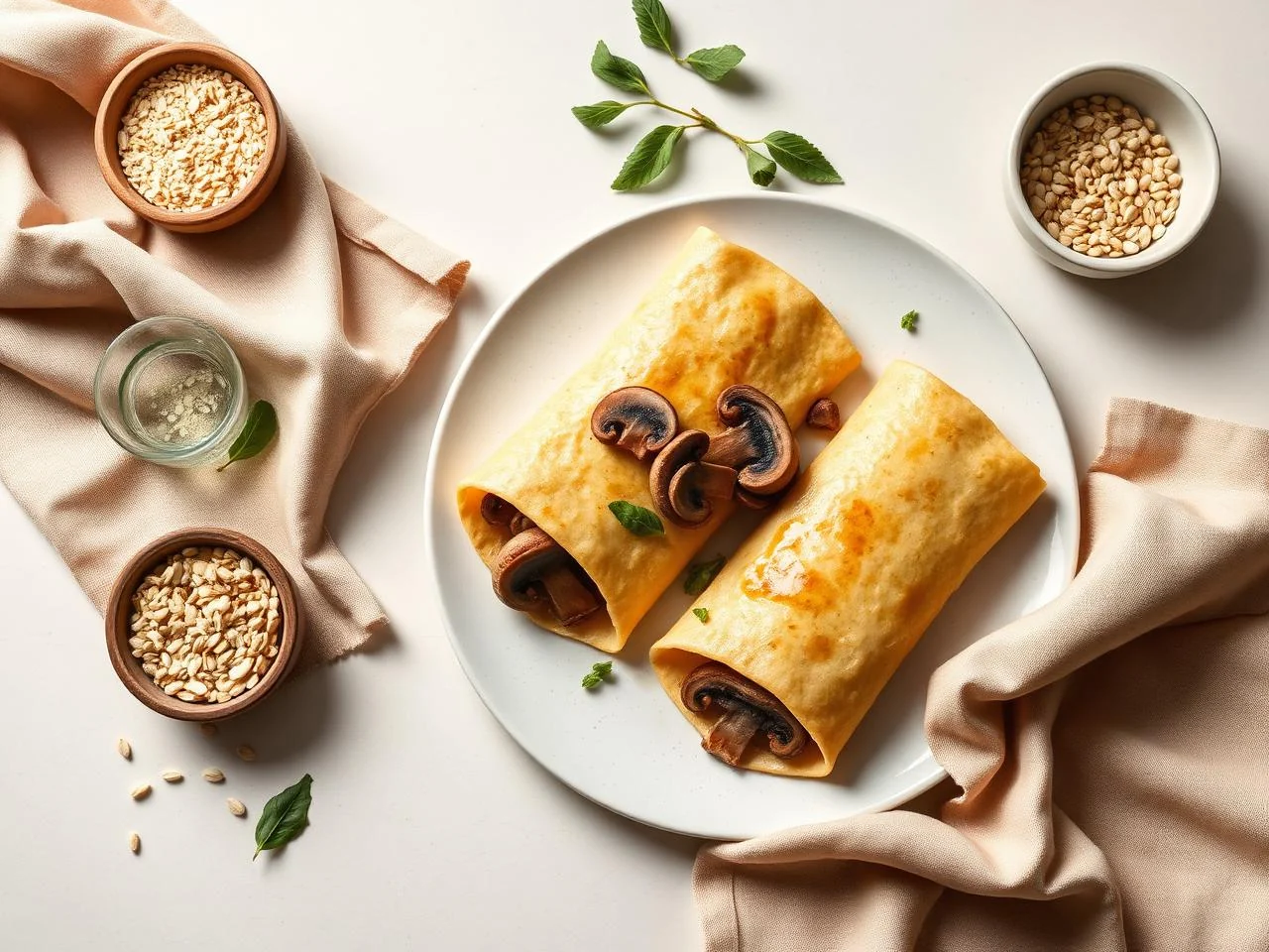 Chicken And Mushroom Crepes