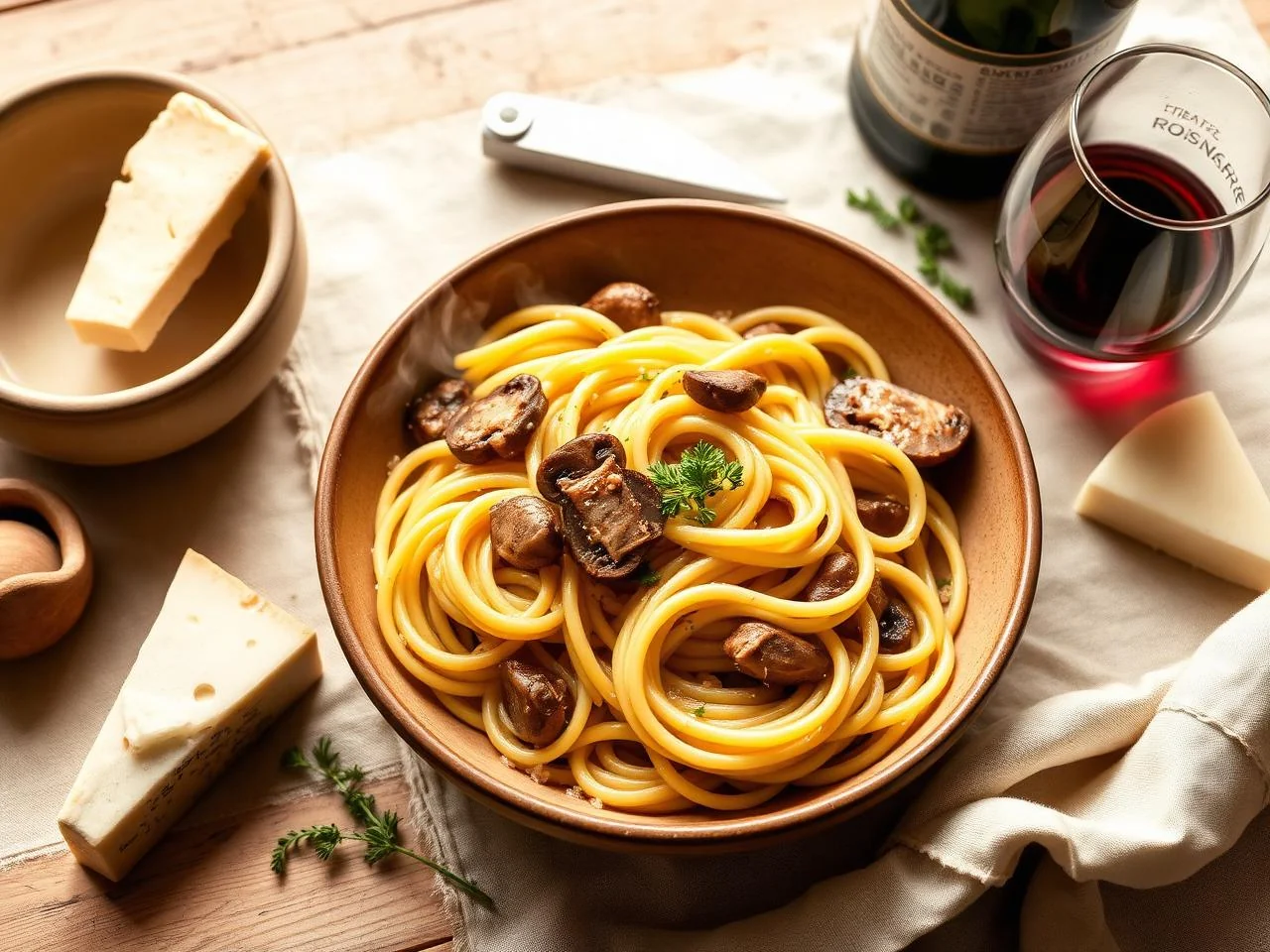 Chicken And Mushroom Pasta