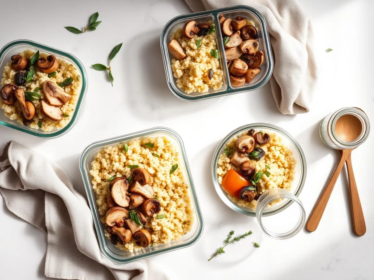 Chicken And Mushroom Risotto Bowl
