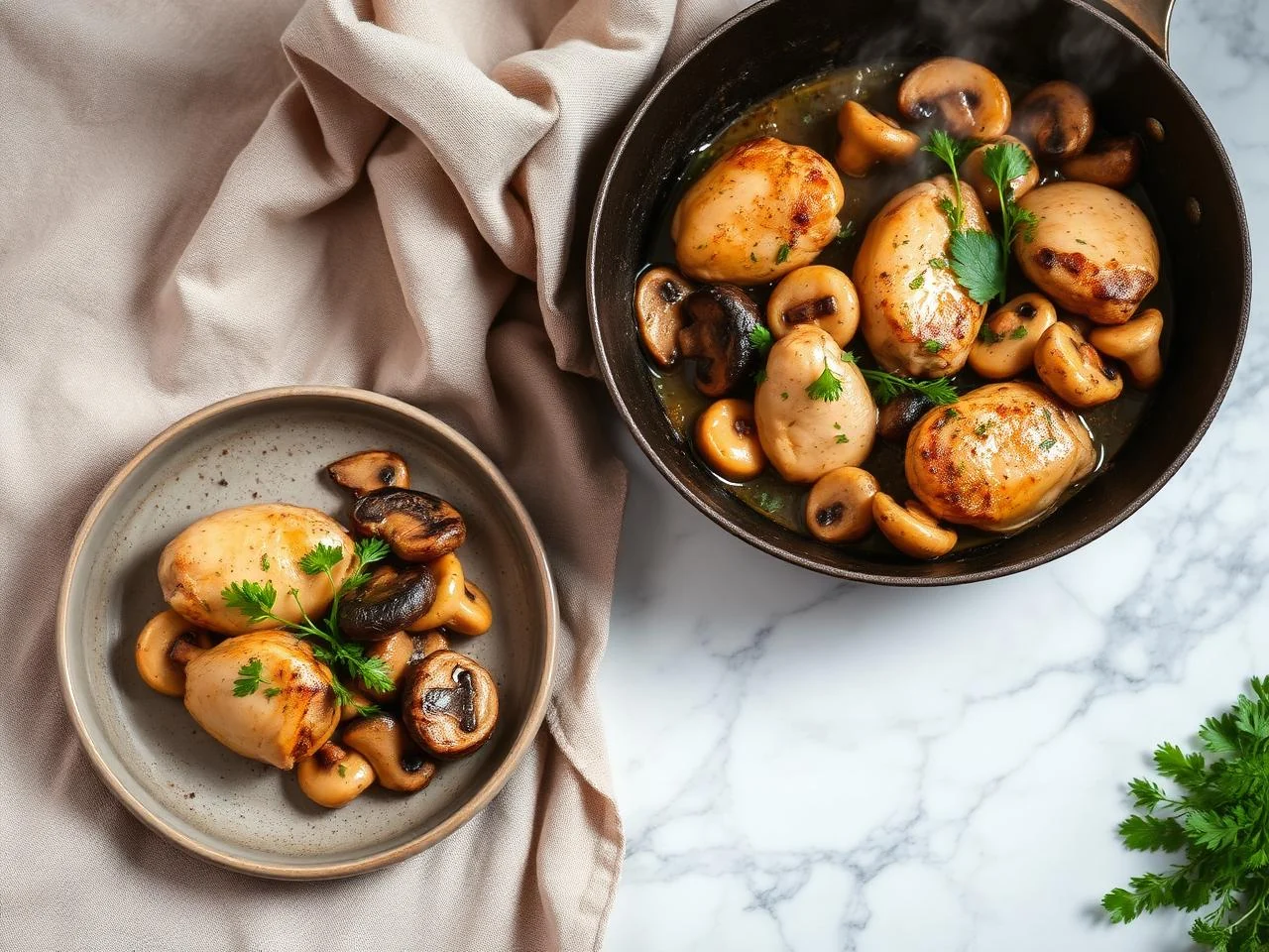 Chicken And Mushroom Skillet