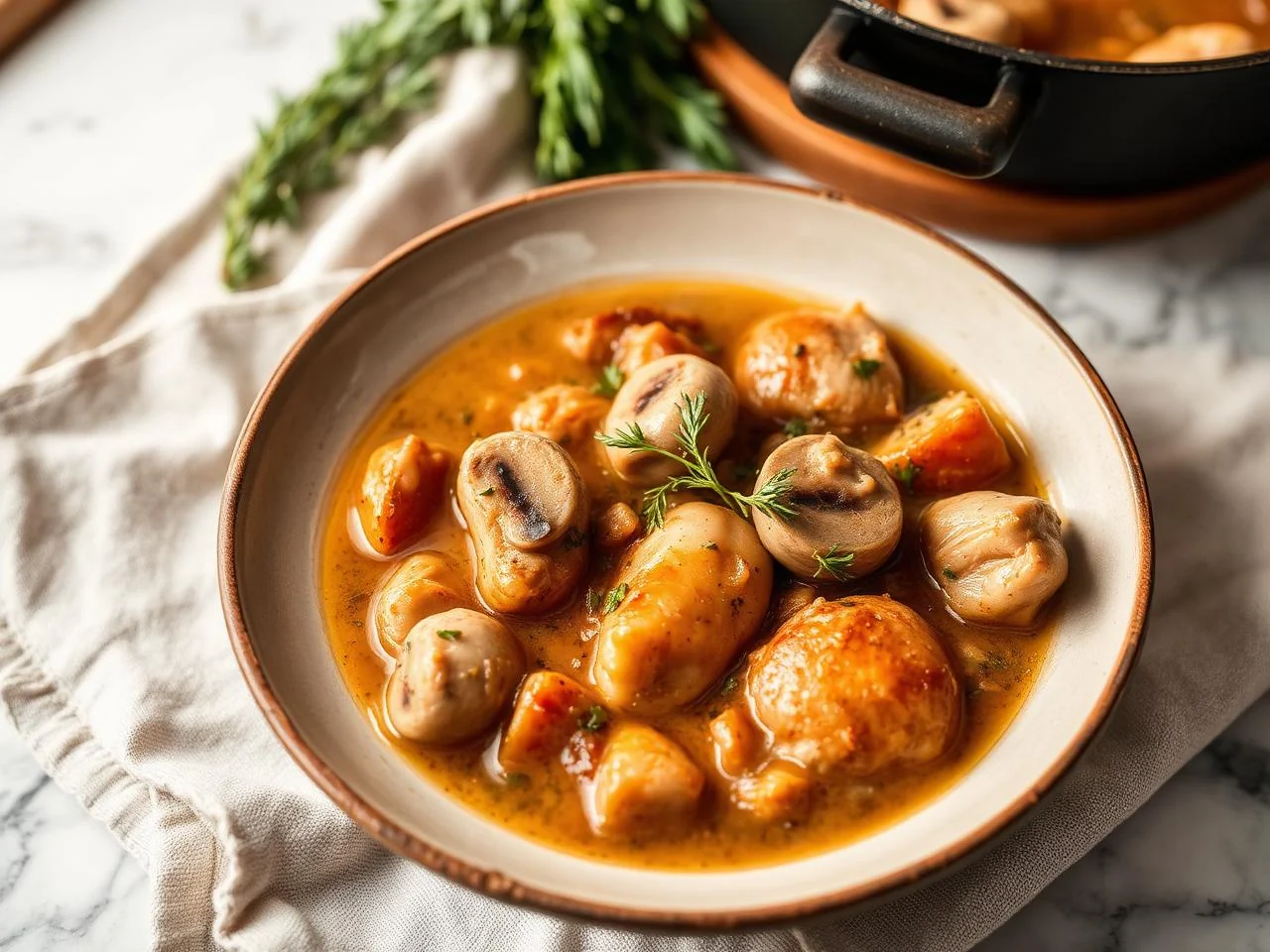 Chicken And Mushroom Stew