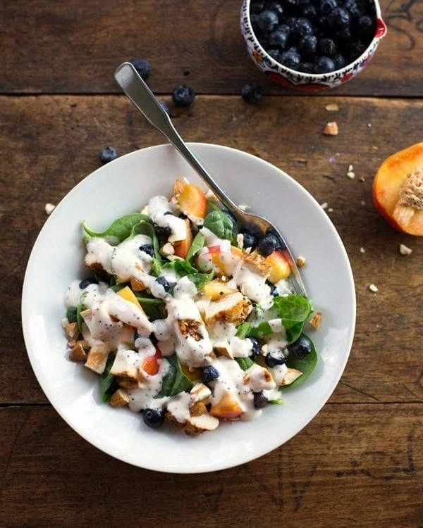 Chicken and Nectarine Poppy Se