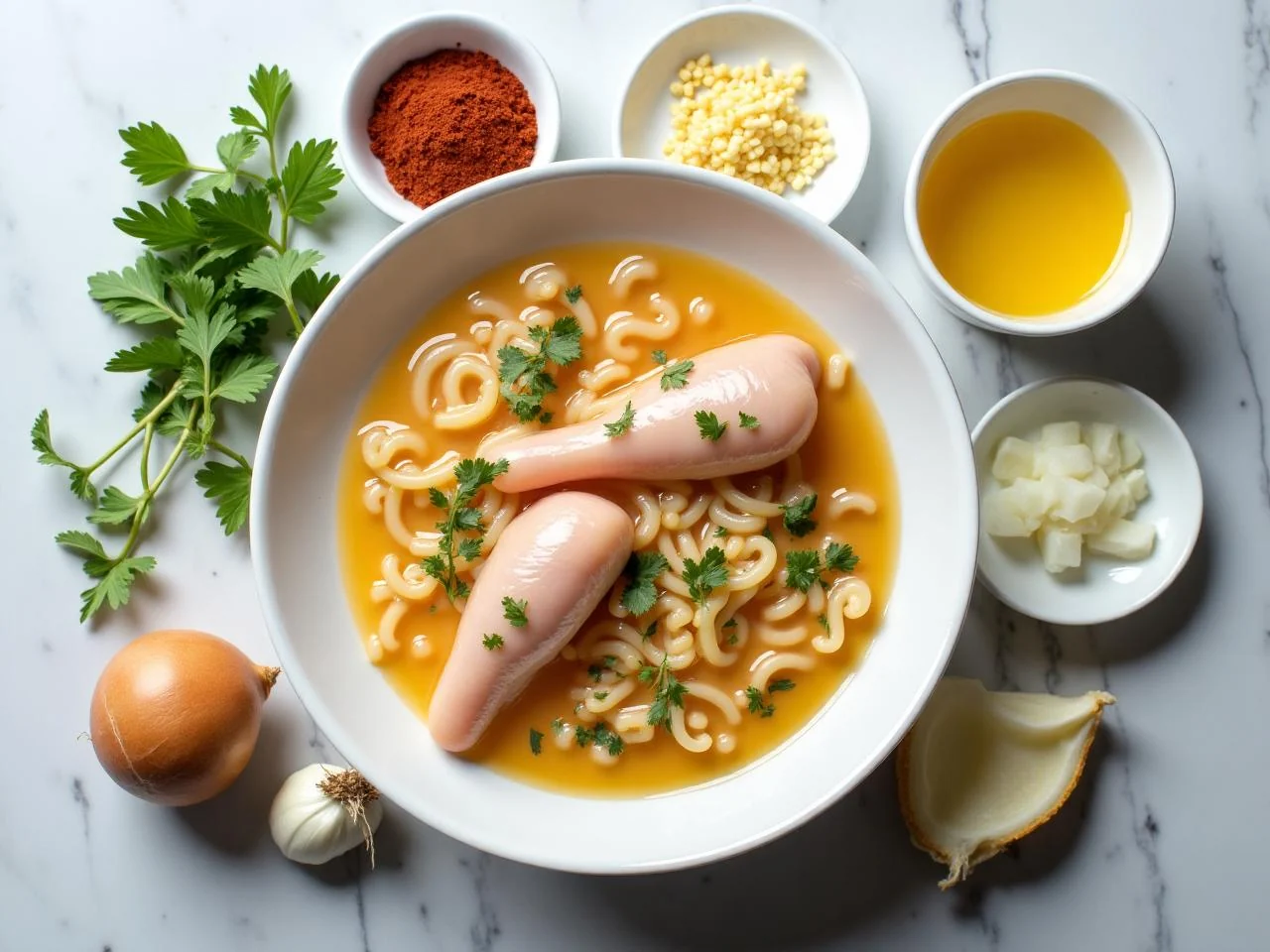 Ingredients for Chicken And Orzo Soup