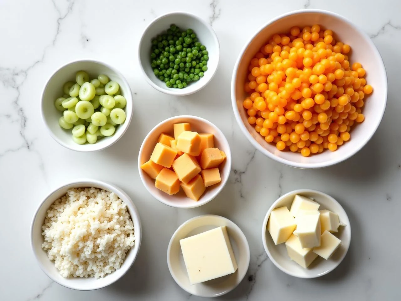 Ingredients for Chicken and Rice Casserole