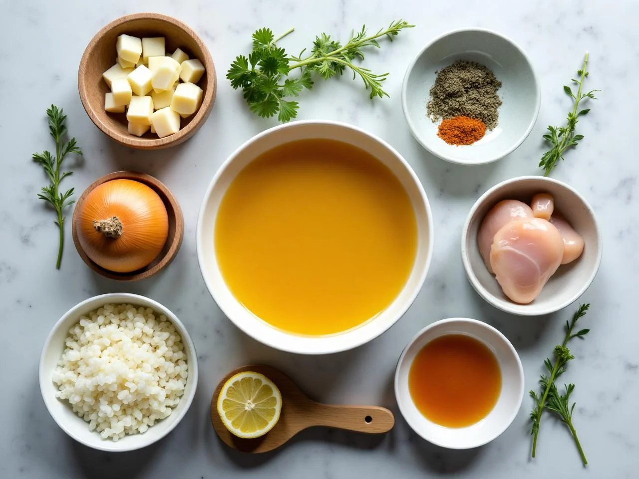 Ingredients for Chicken And Rice Soup