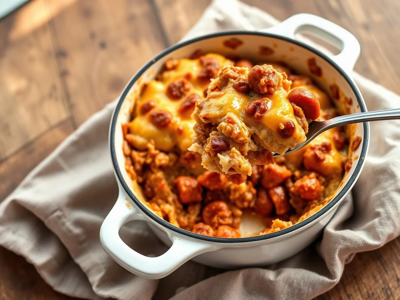 Chicken And Sausage Jambalaya Casserole