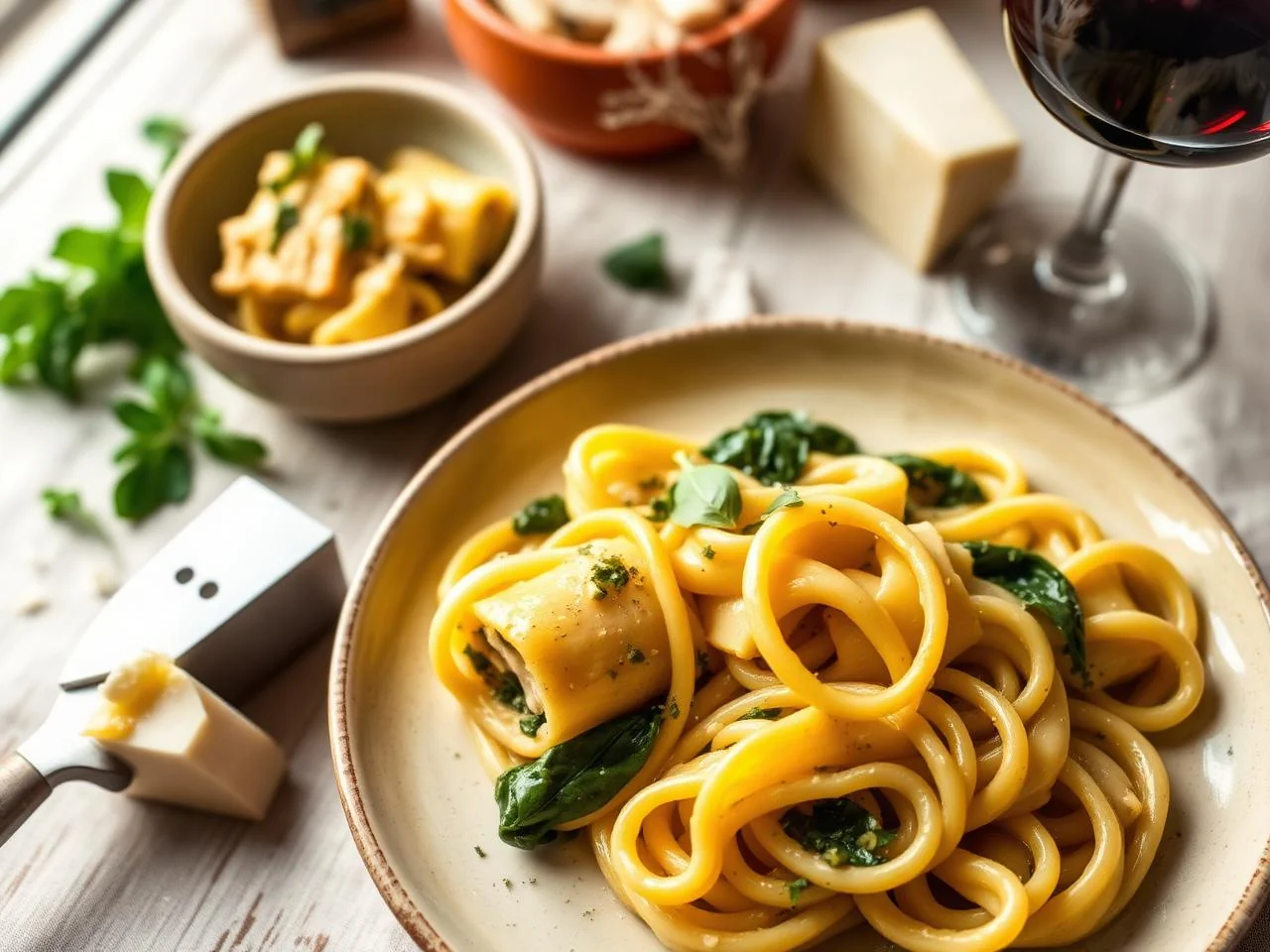 Chicken And Spinach Cannelloni