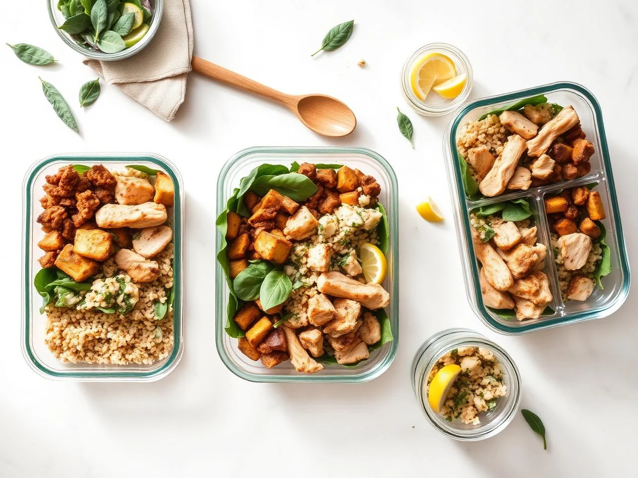 Chicken And Spinach Salad Bowl