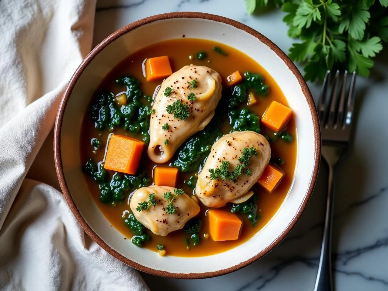 Chicken And Spinach Stew