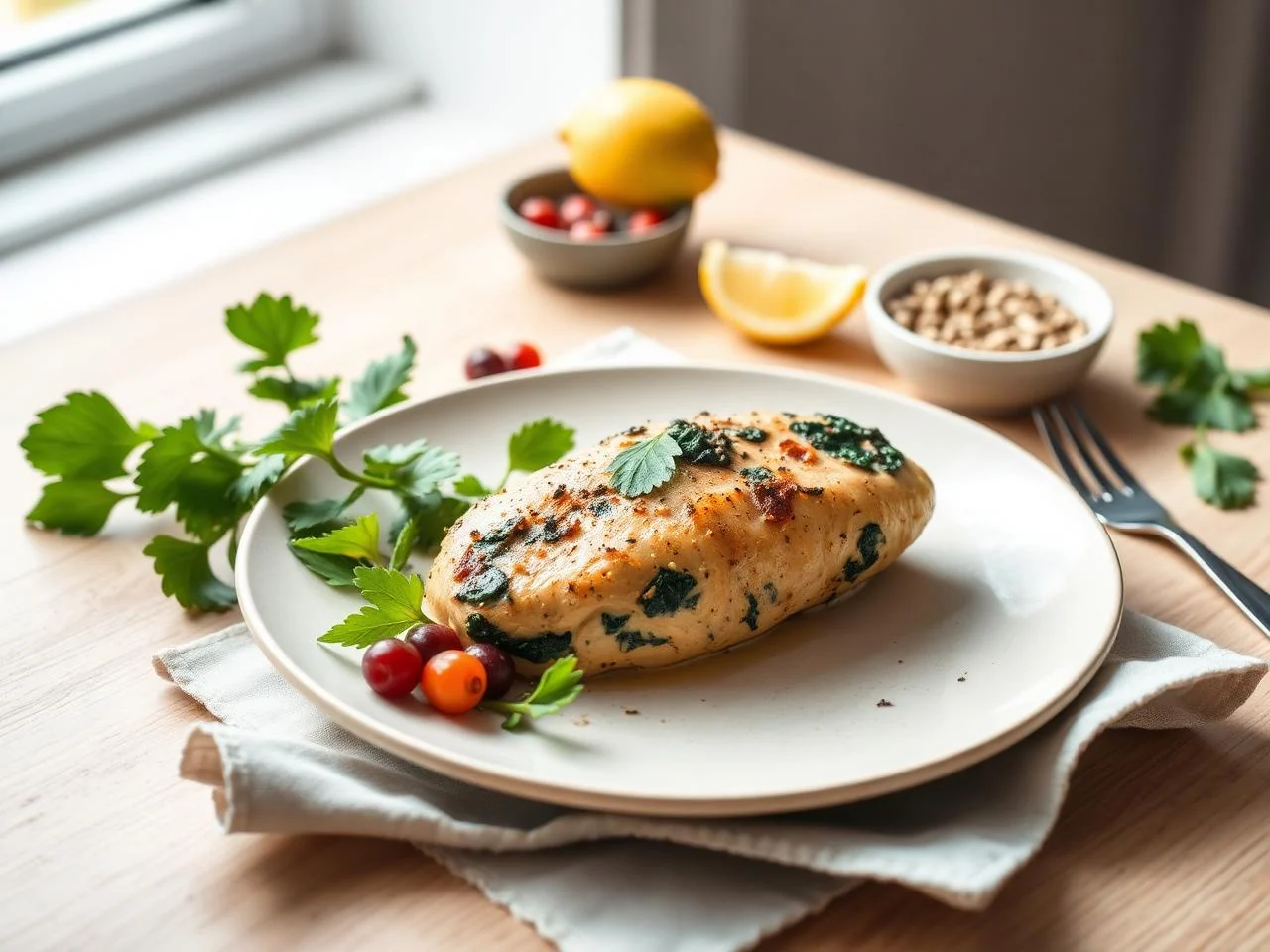 Chicken And Spinach Stuffed Chicken Breast