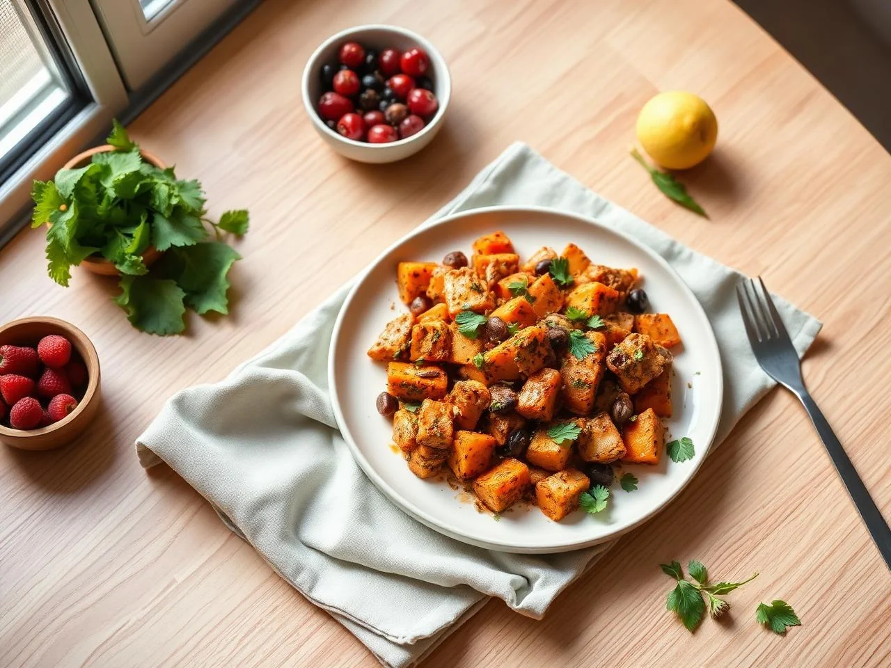 Chicken And Sweet Potato Hash