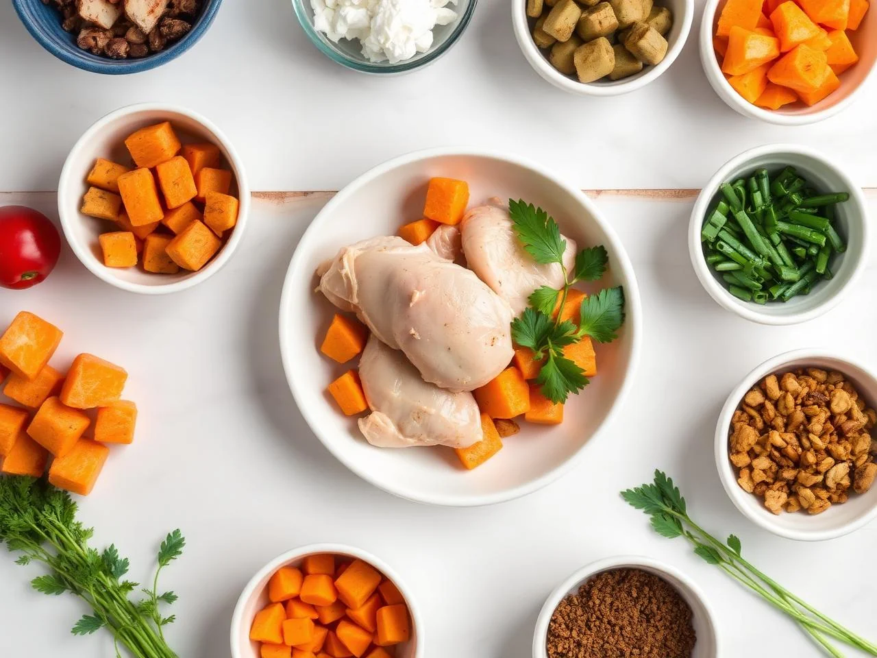 Ingredients for Chicken And Sweet Potato Hash