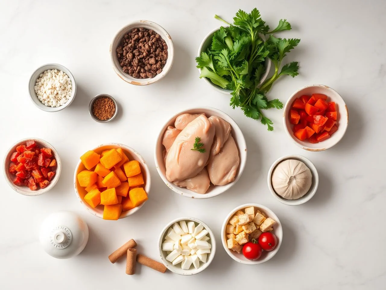 Ingredients for Chicken And Sweet Potato