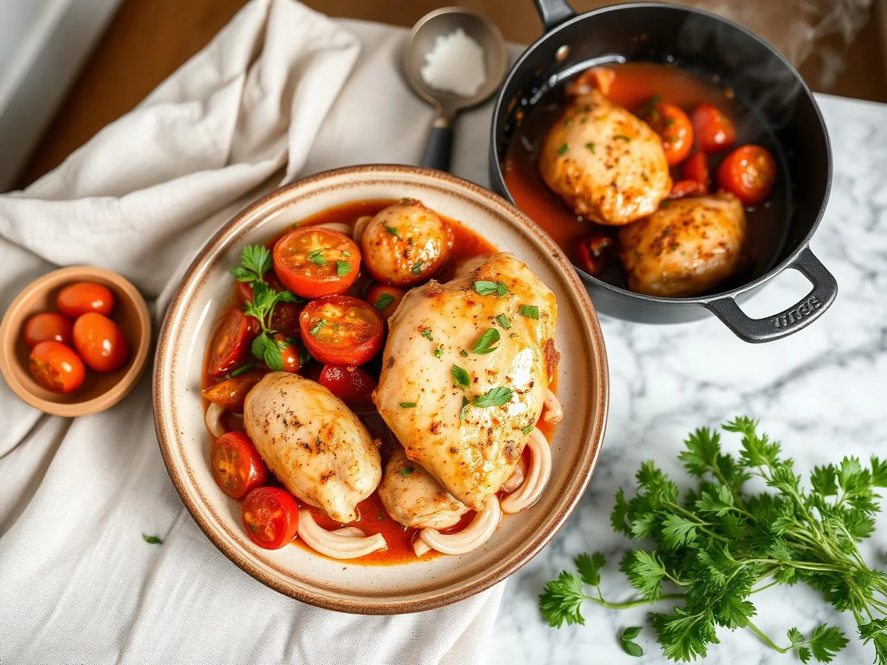 Chicken And Tomato Skillet