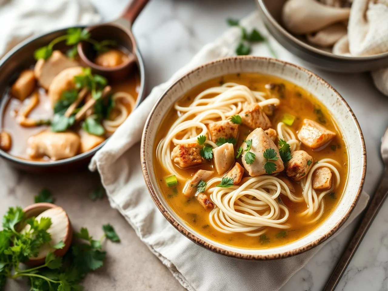 Chicken And Udon Noodle Soup