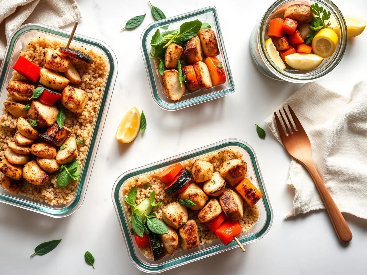Chicken And Vegetable Kabobs