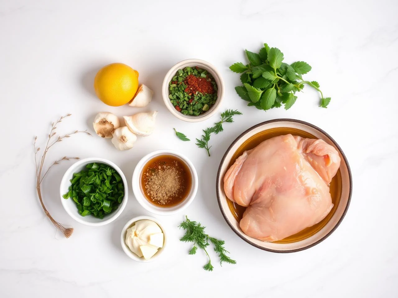 Ingredients for Chicken And Vegetable Stew