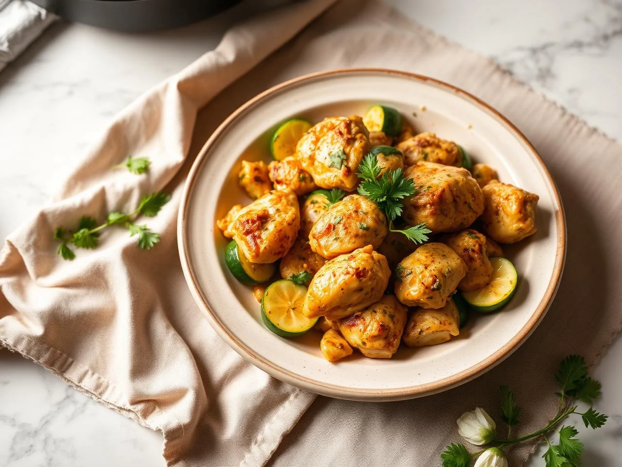 Chicken And Zucchini Skillet