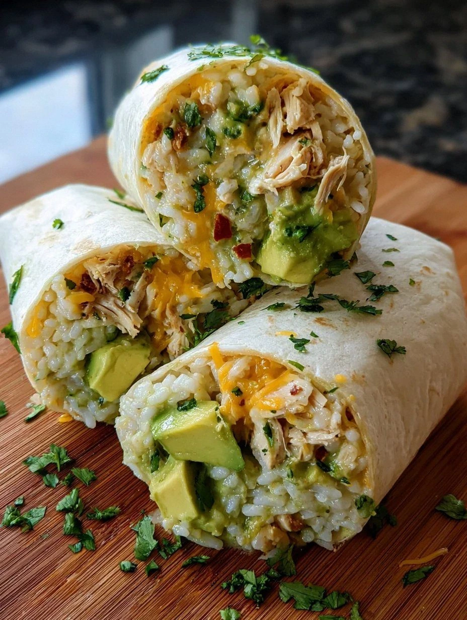 Chicken Avocado Ranch Burritos are a tasty delight!
