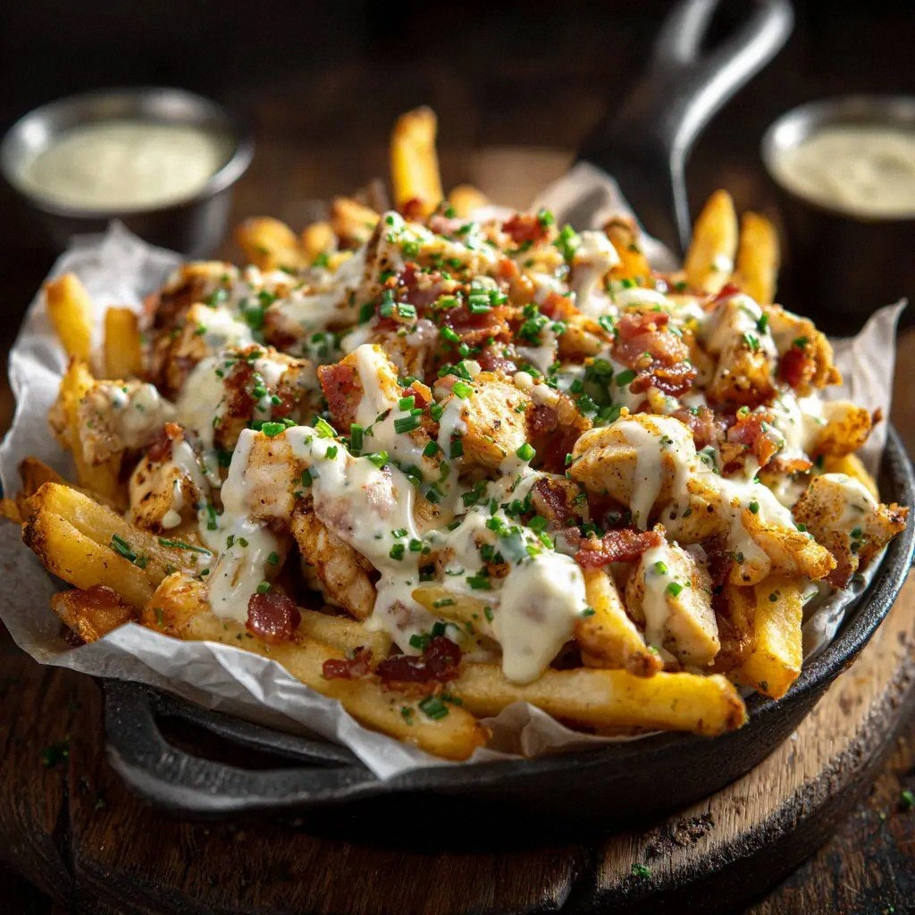Chicken Bacon Ranch Fries: The
