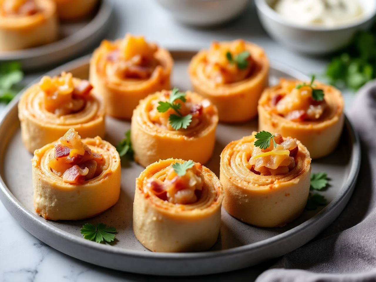Chicken Bacon Ranch Pinwheels