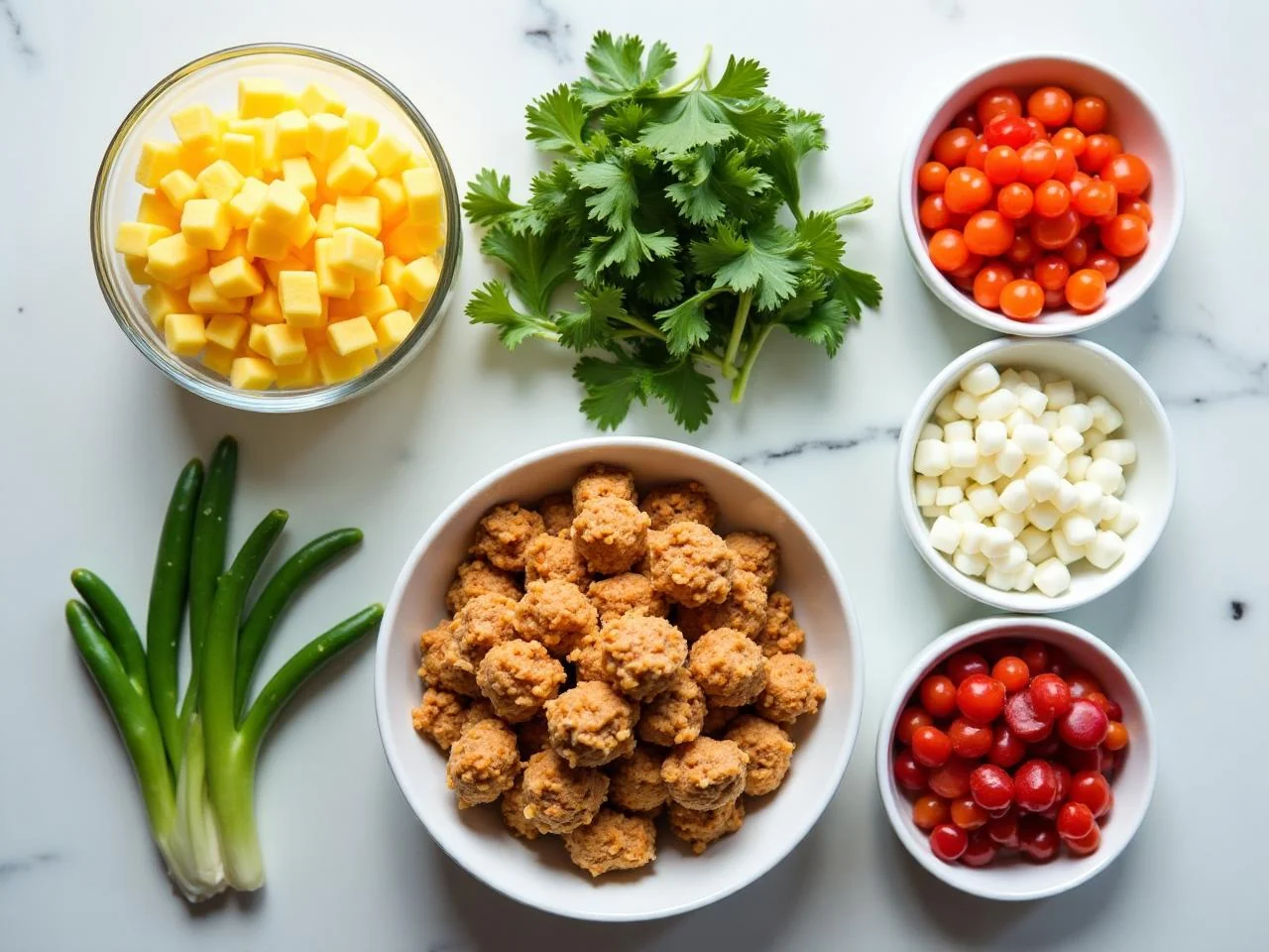 Ingredients for Chicken Burrito Bowls