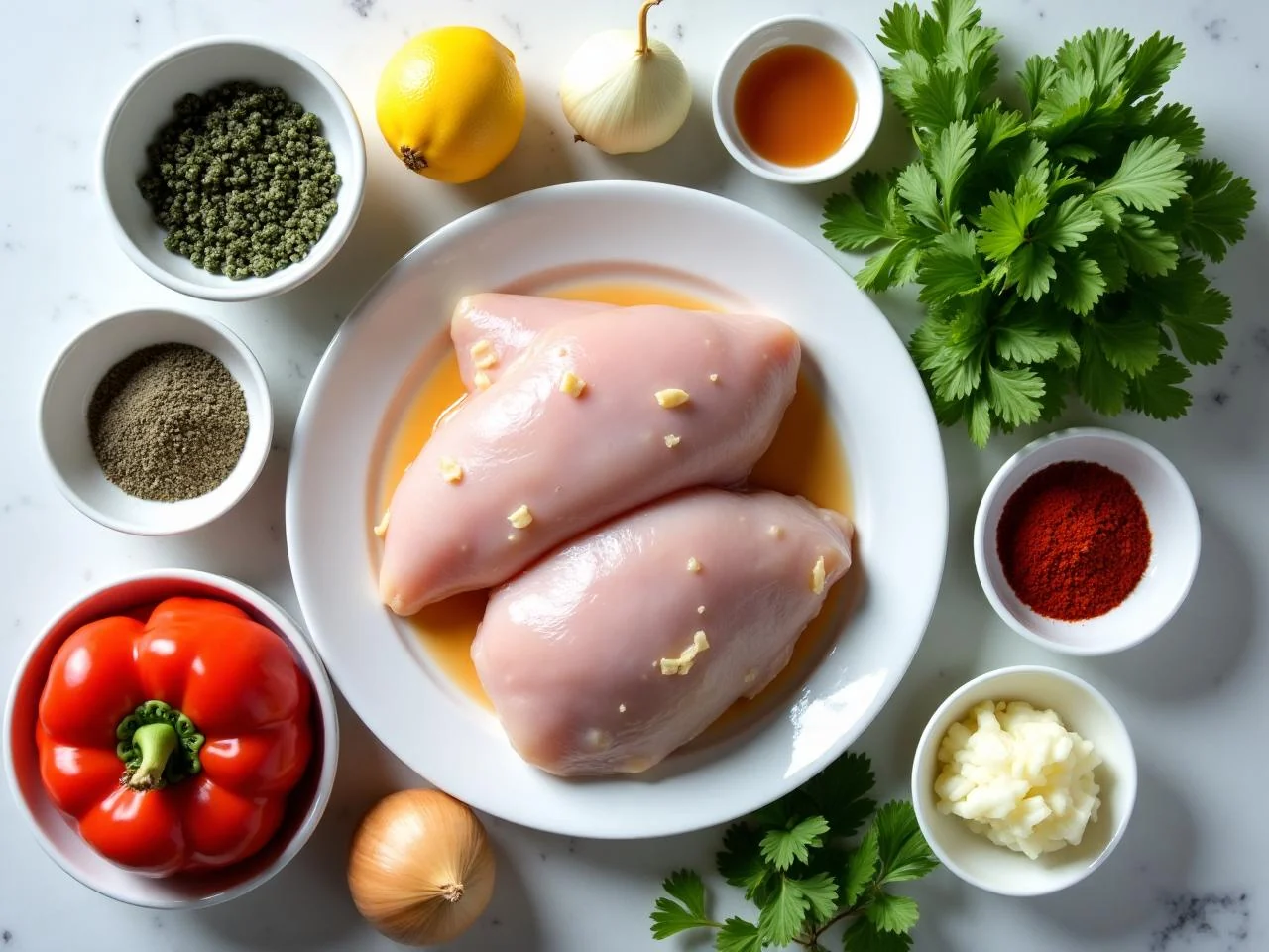 Ingredients for Chicken Cacciatore