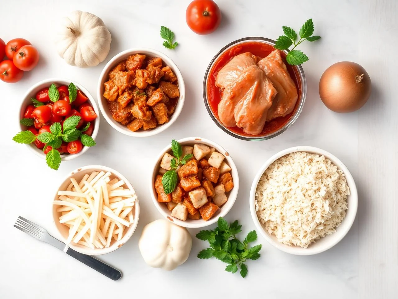 Ingredients for Chicken Cacciatore