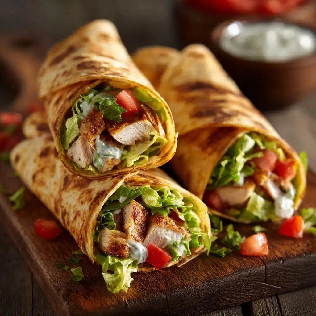 Chicken Caesar Salad Tortilla