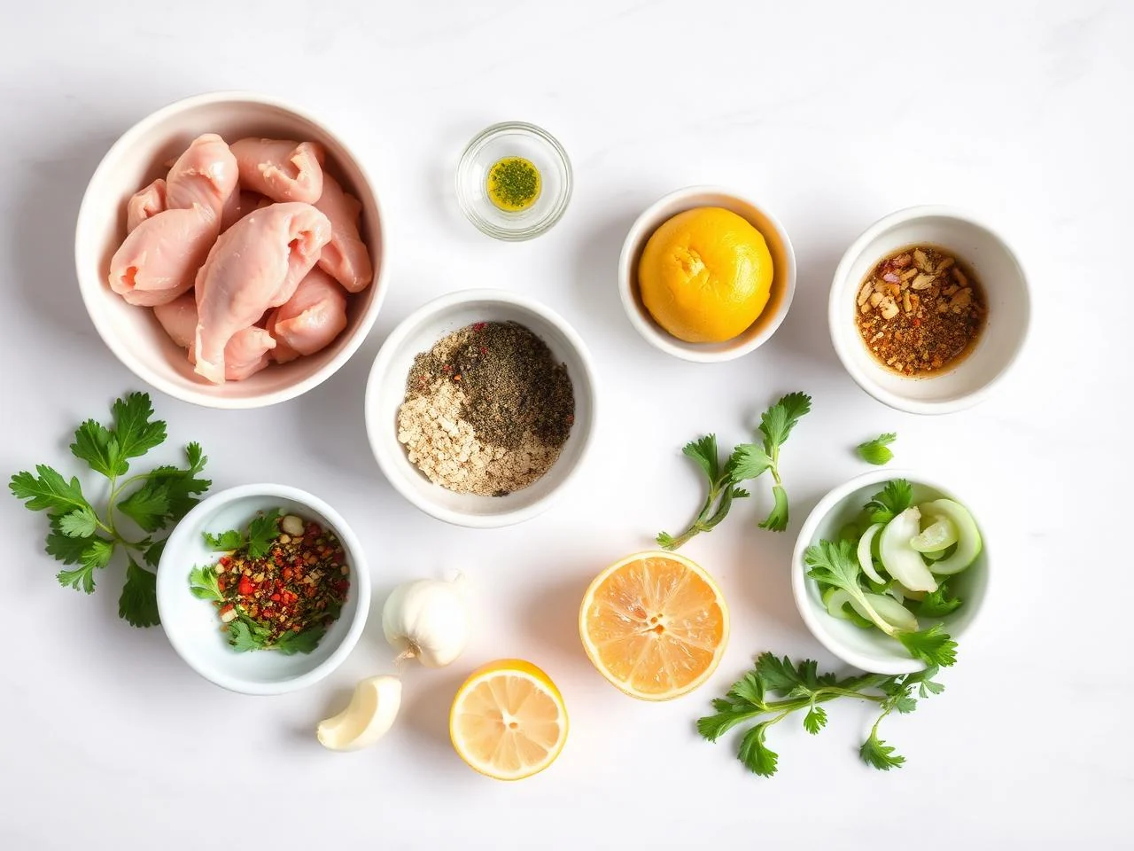 Ingredients for Chicken Caesar Wings