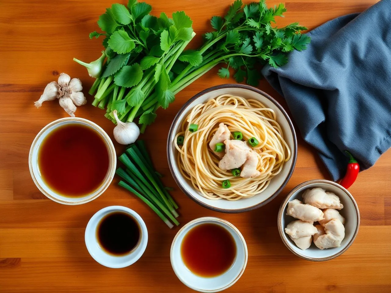 Ingredients for Chicken Chow Mein