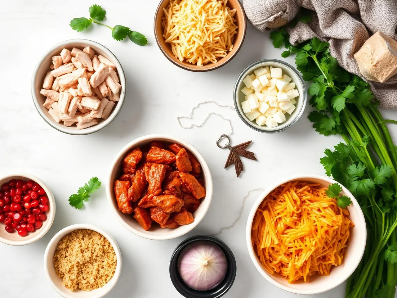 Ingredients for Chicken Enchilada Casserole