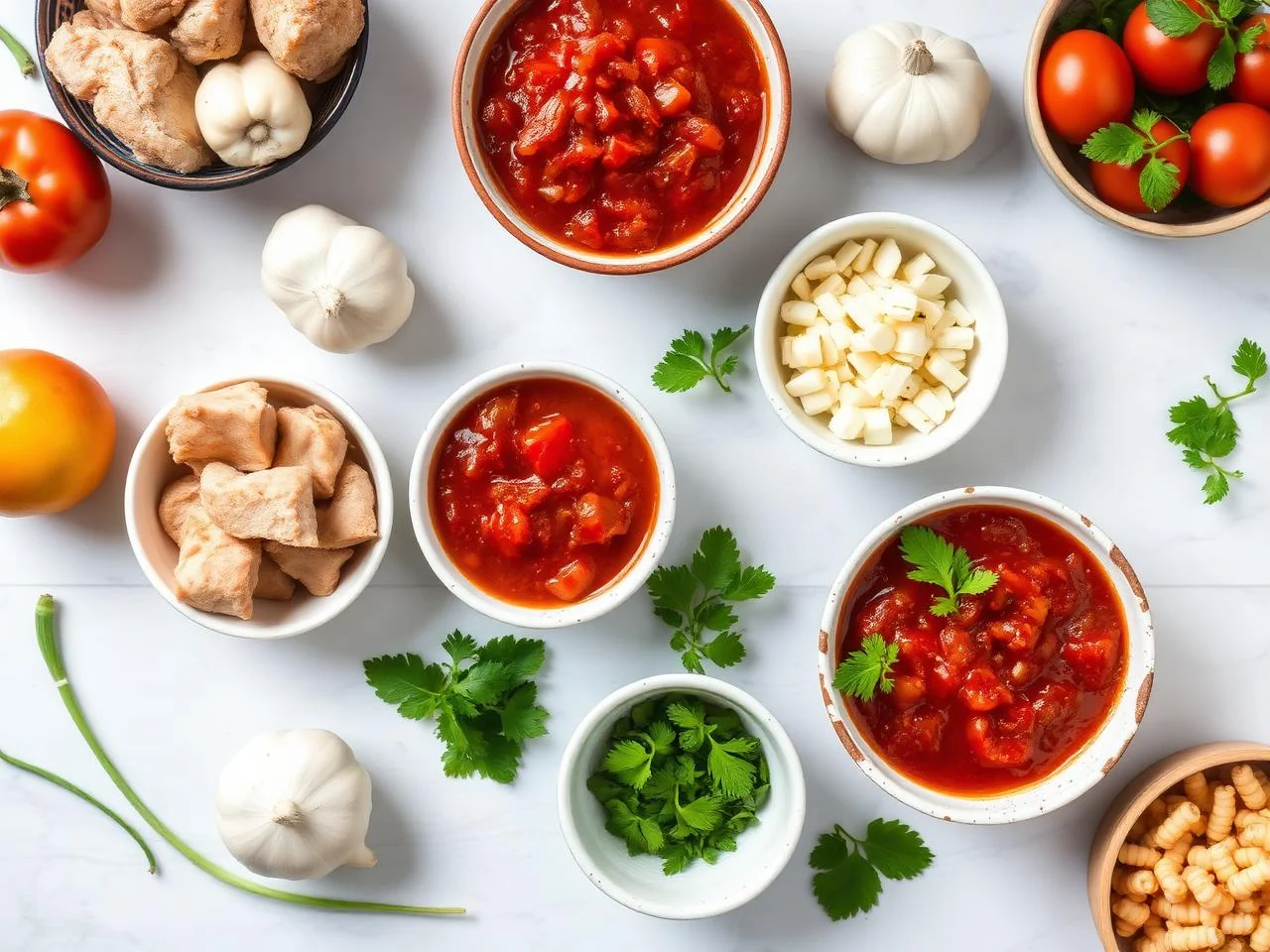 Ingredients for Chicken Enchiladas Con Salsa De Tomate