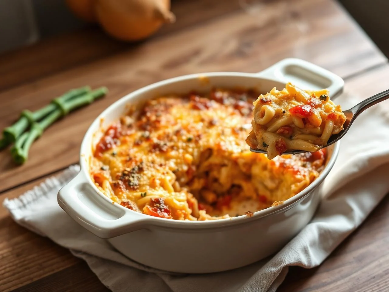 Chicken Fajita Pasta Bake