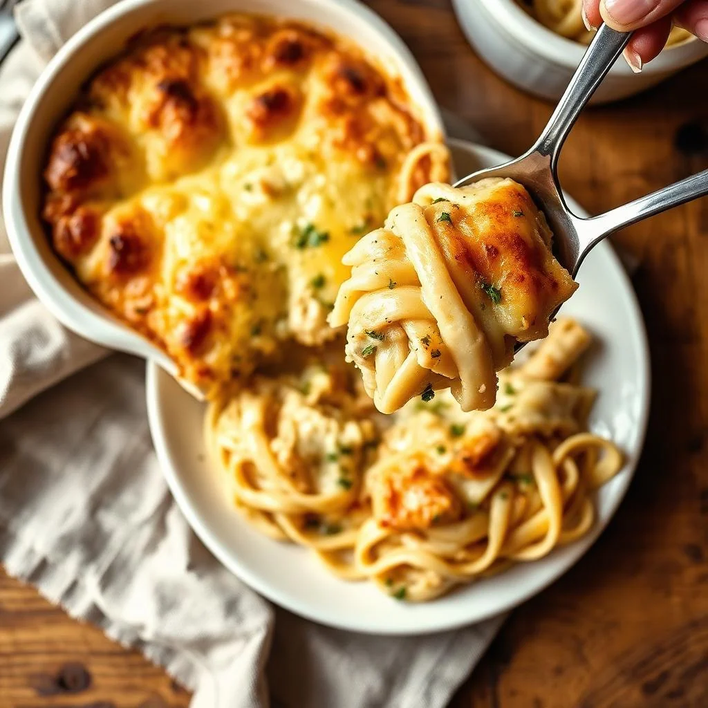 Chicken Fettuccine Bake