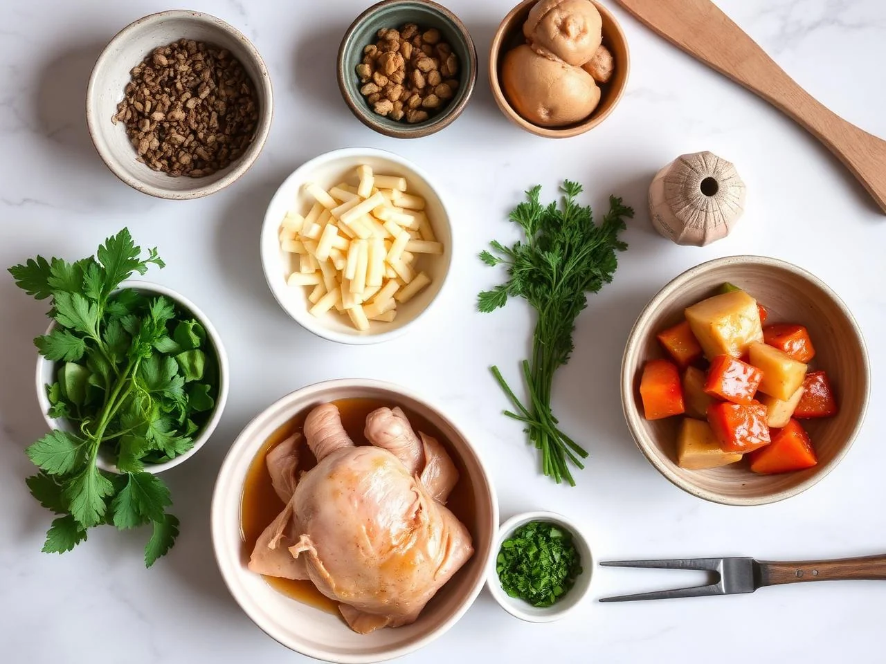Ingredients for Chicken Galantine