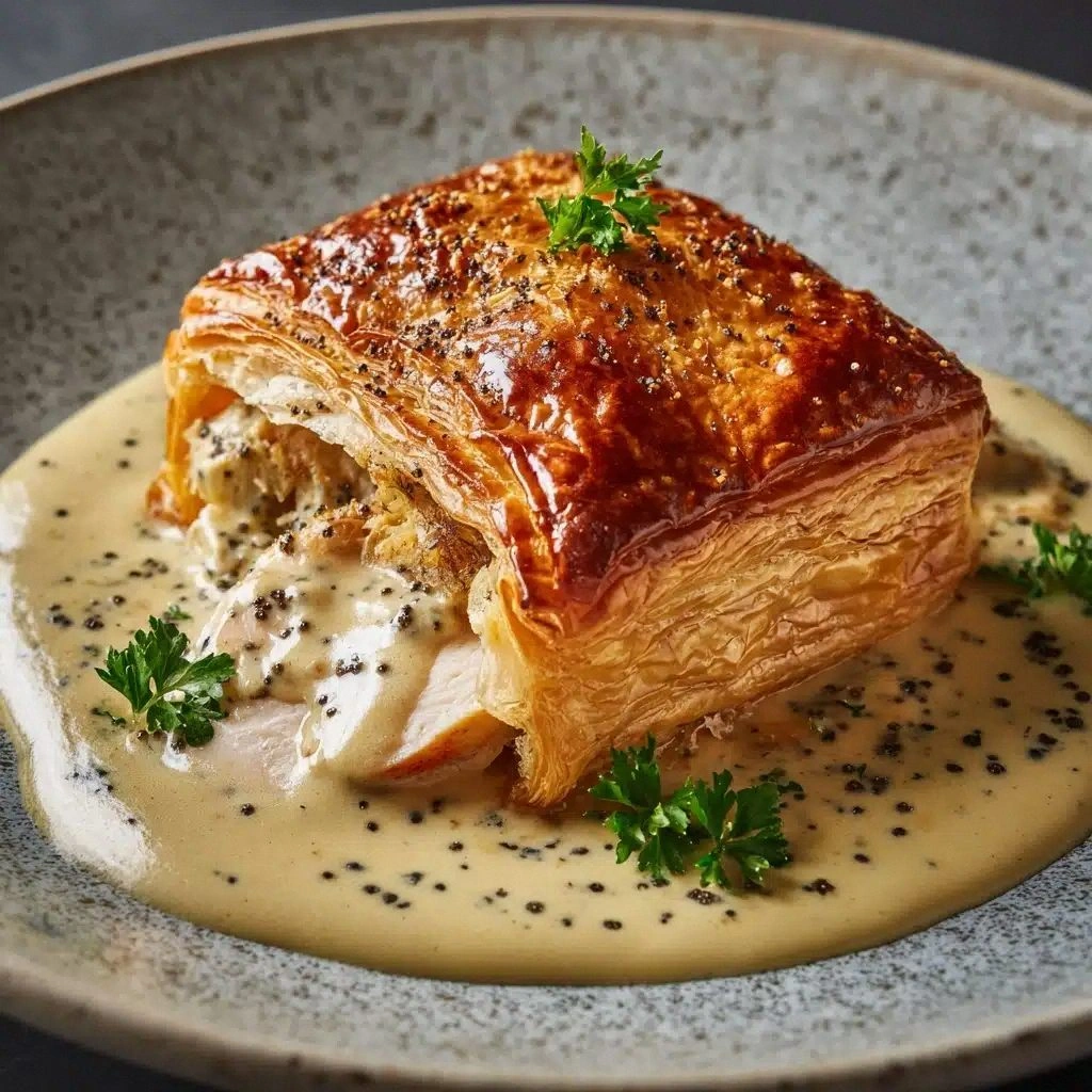 Chicken in Puff Pastry with Mu