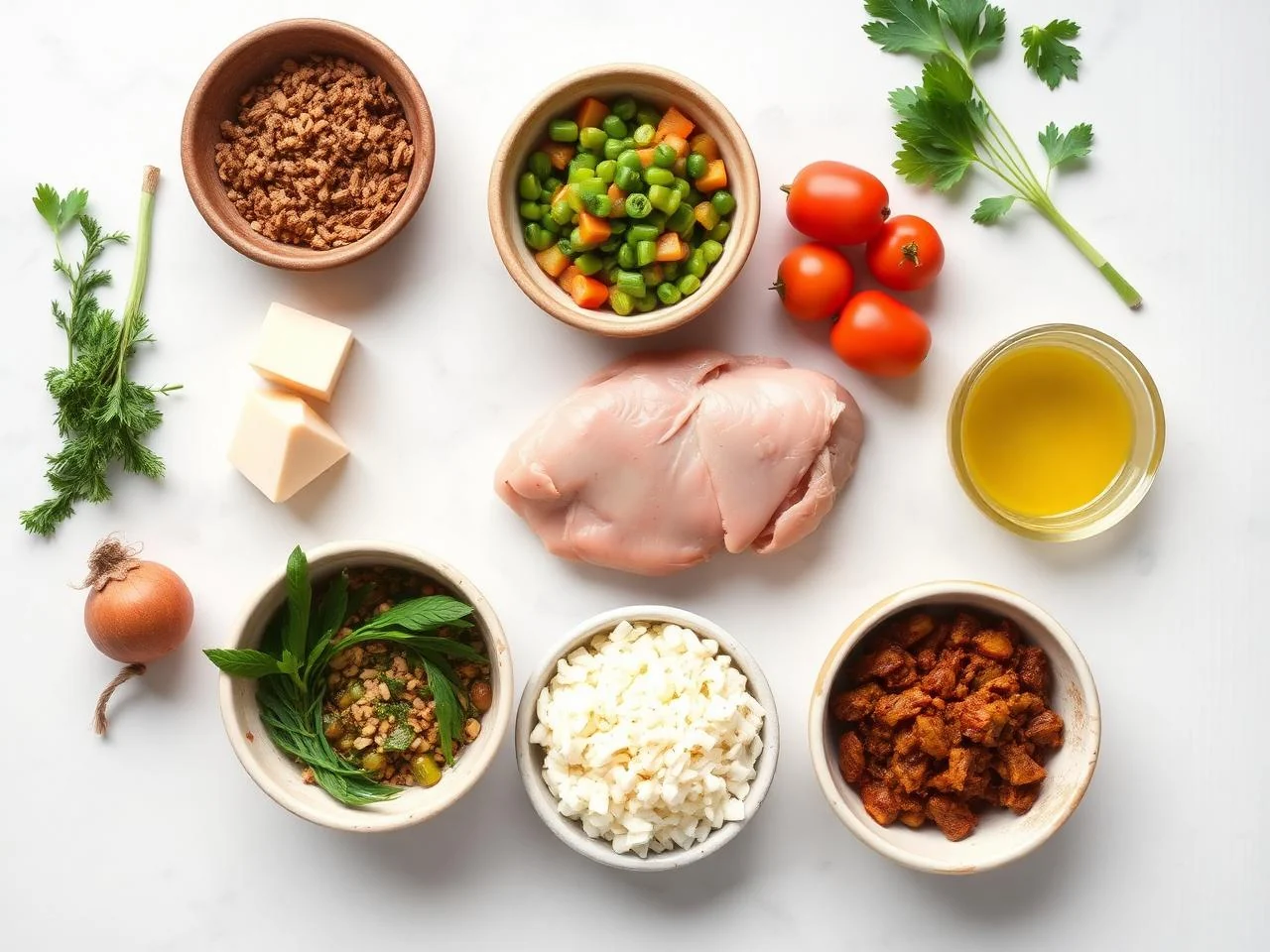 Ingredients for Chicken Marsala
