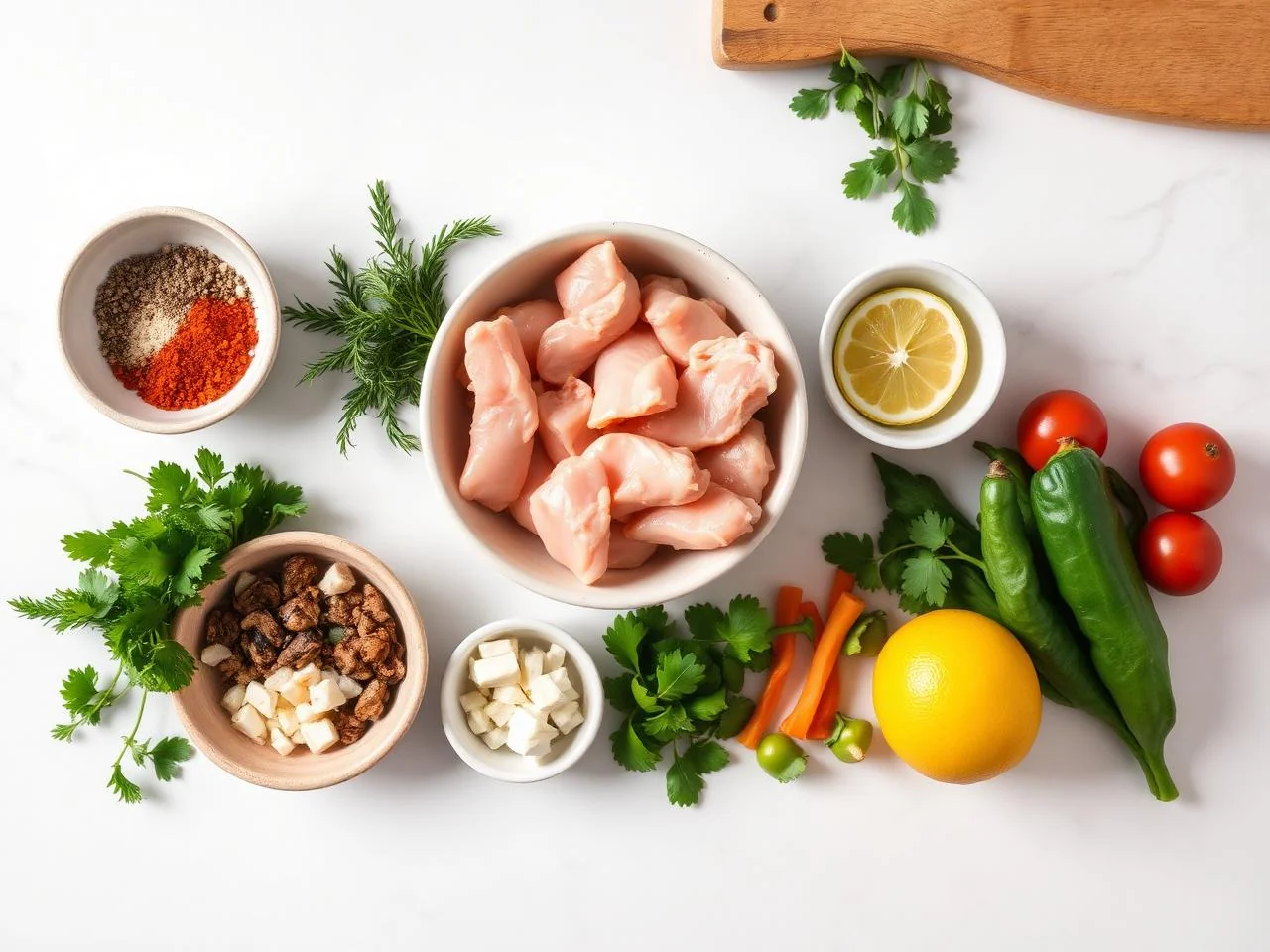 Ingredients for Chicken Nachos