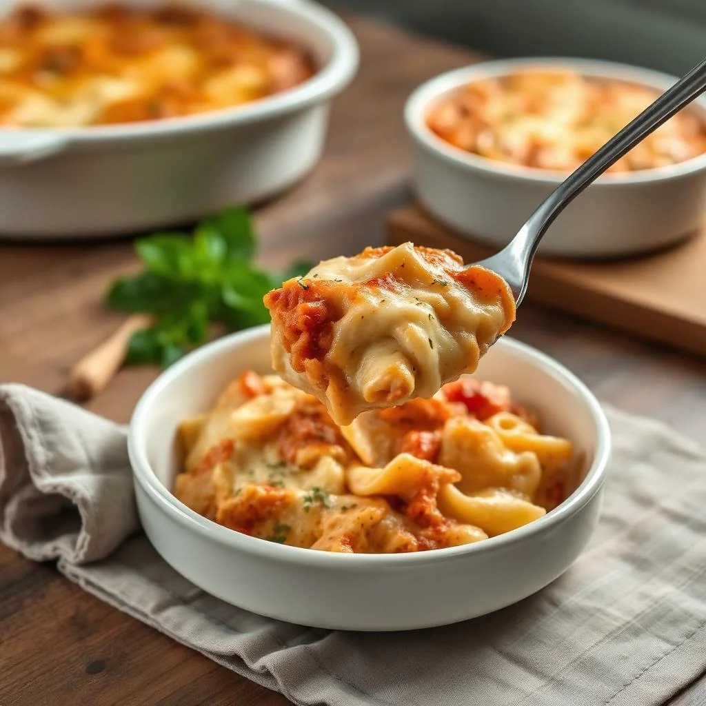 Chicken Parmesan Pasta Bake