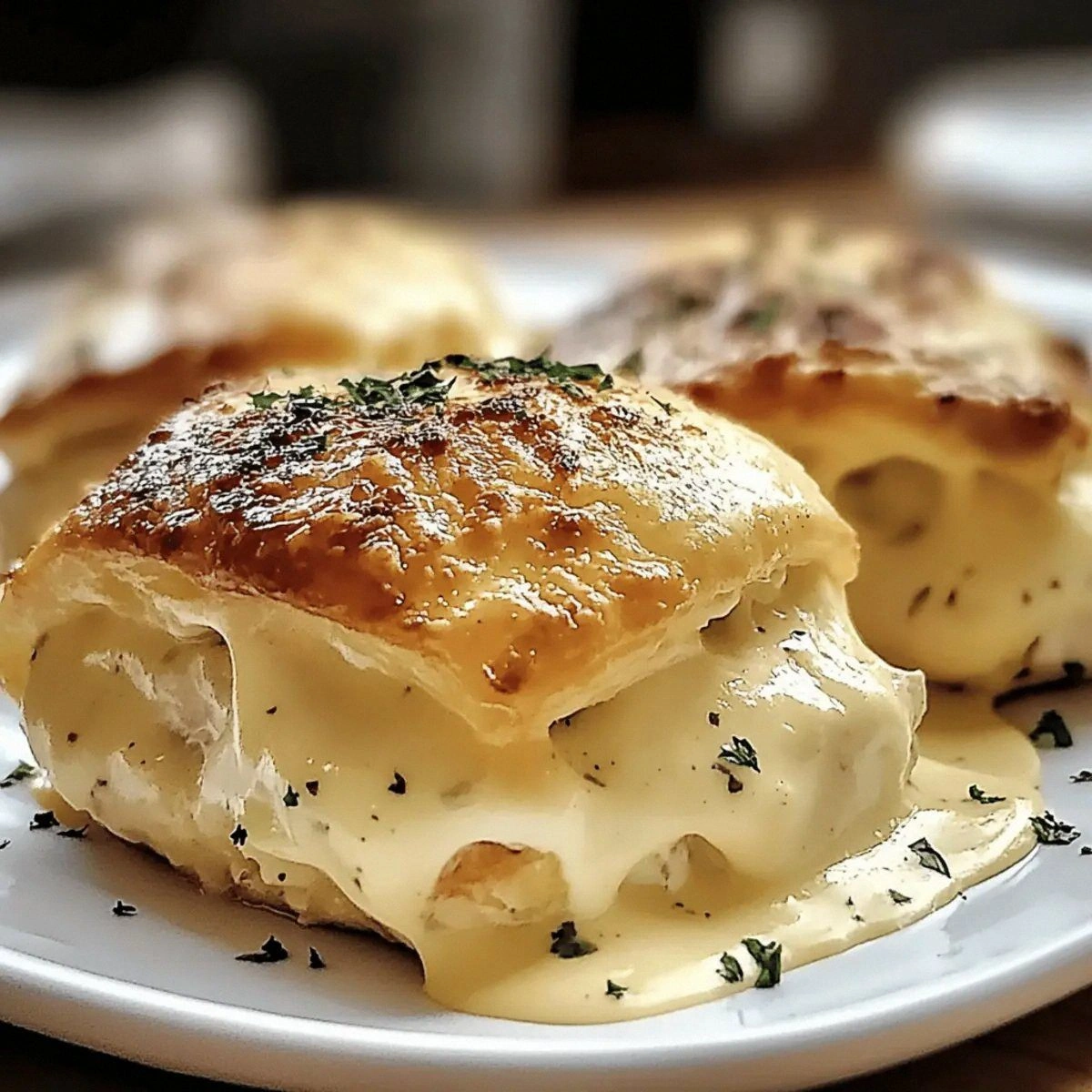 Chicken Pillows with Creamy Pa