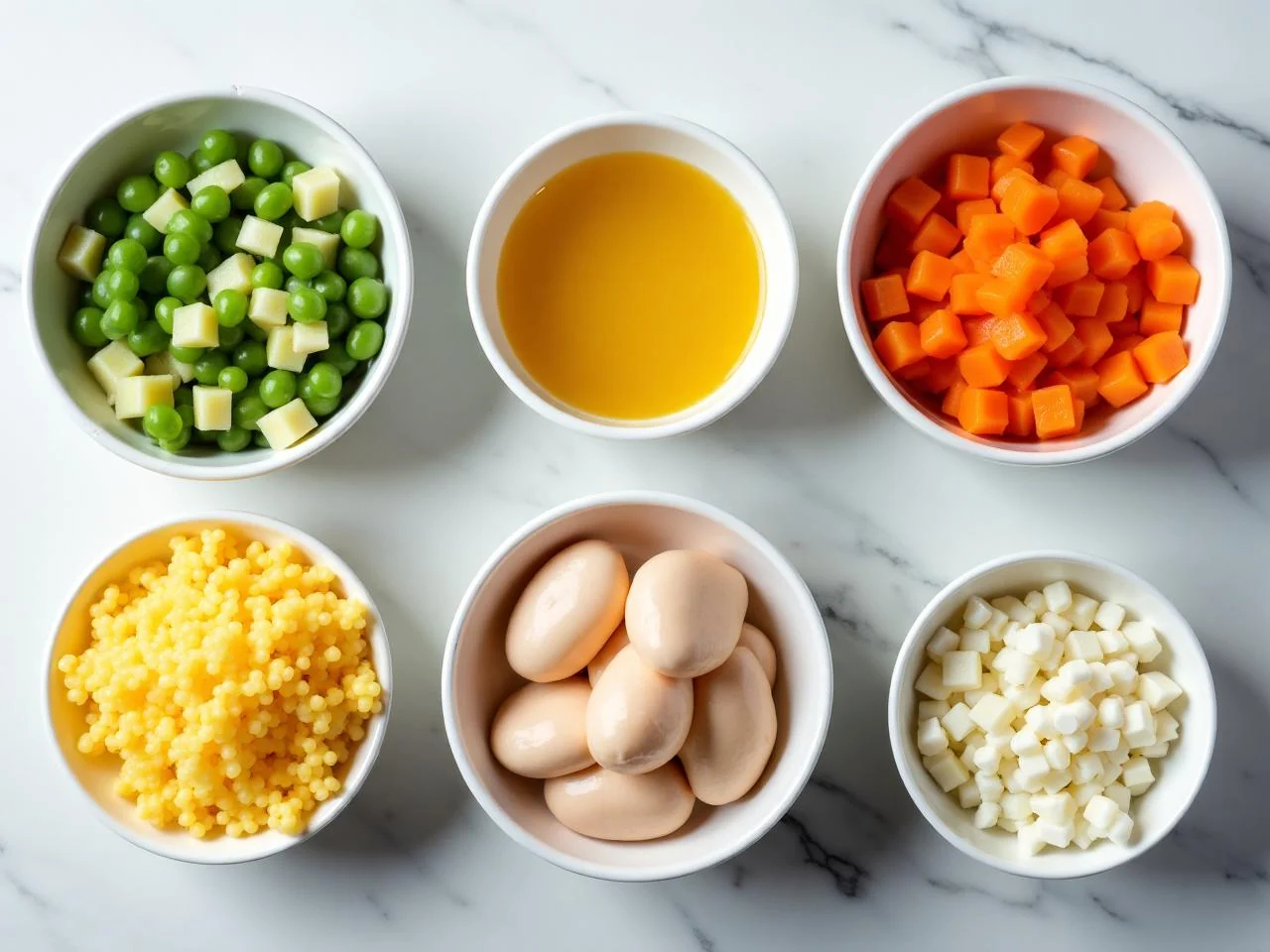 Ingredients for Chicken Pot Pie Casserole