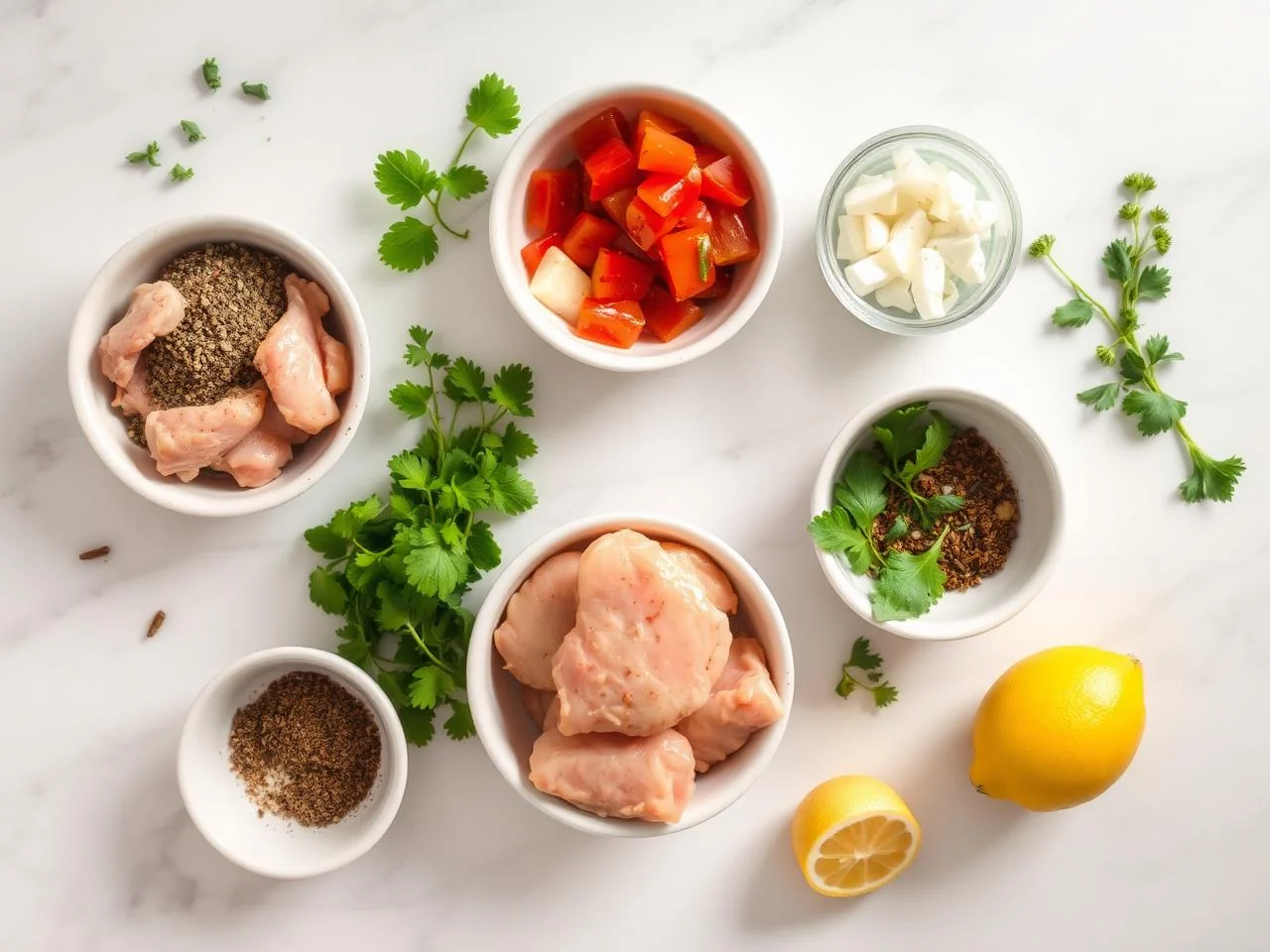 Ingredients for Chicken Quesadilla Skillet