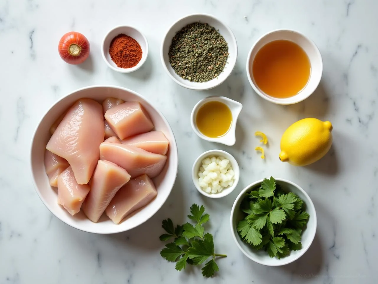 Ingredients for Chicken Quesadillas