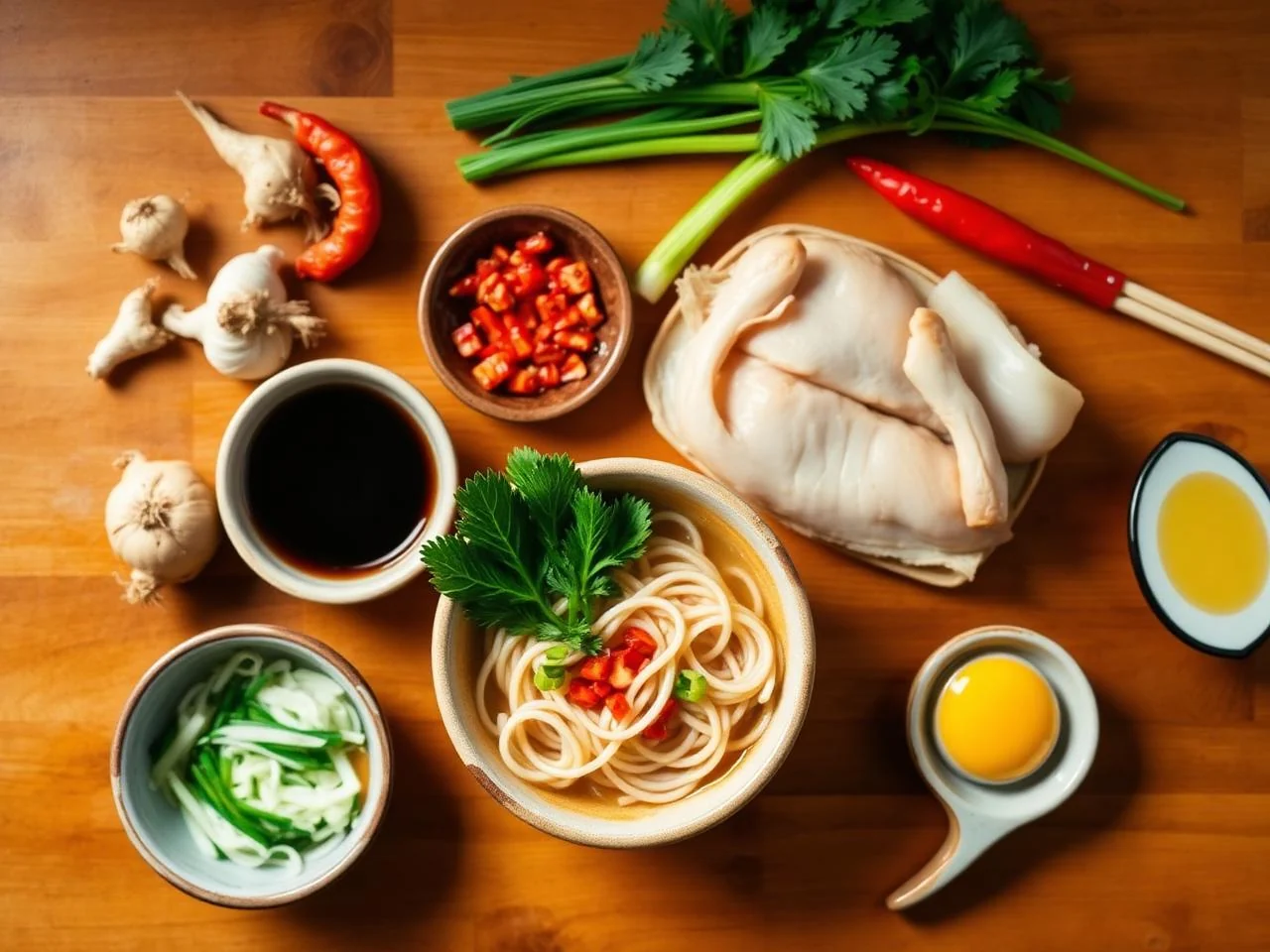 Ingredients for Chicken Ramen