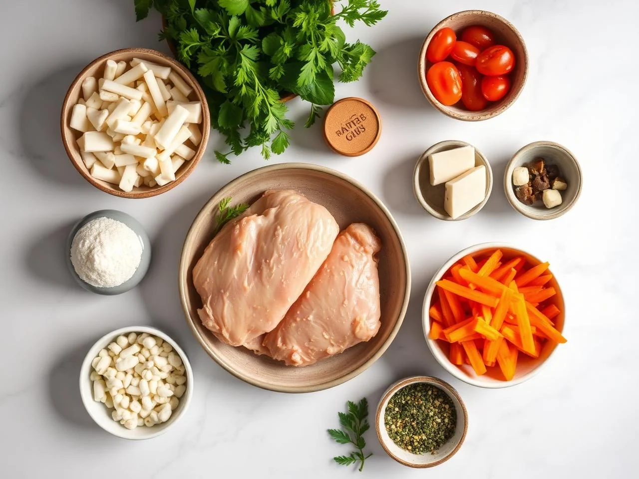 Ingredients for Chicken Schnitzel